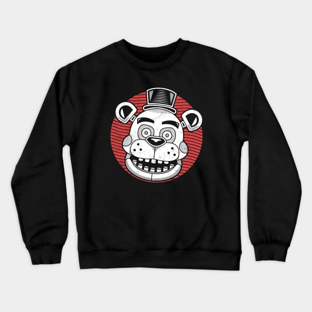 Robot Bear Freddy Crewneck Sweatshirt by logozaste